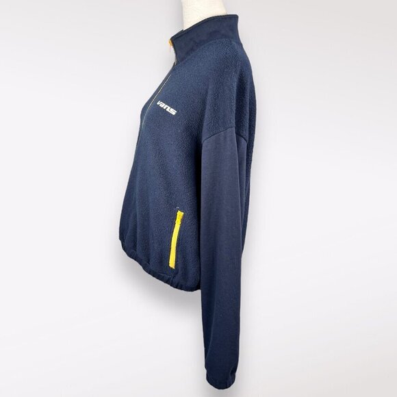 Vans Fleece Pullover Sweatshirt Half Zip Jacket Small - Picture 4 of 10